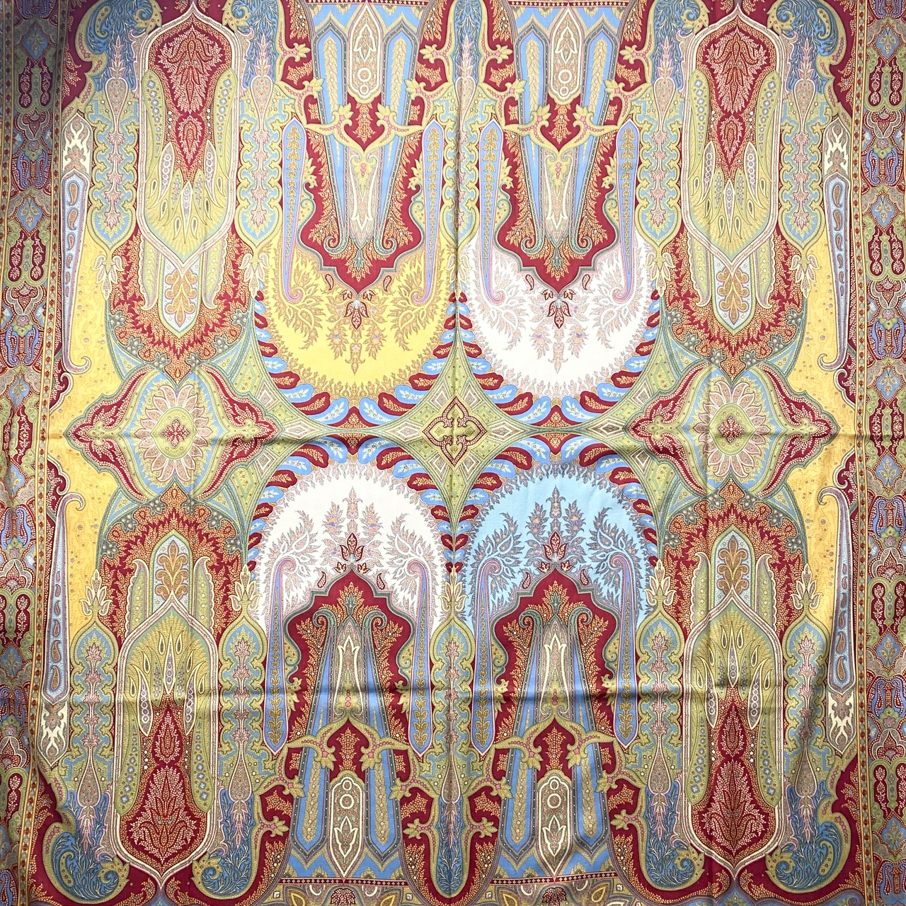 ETRO wool × silk large scarf