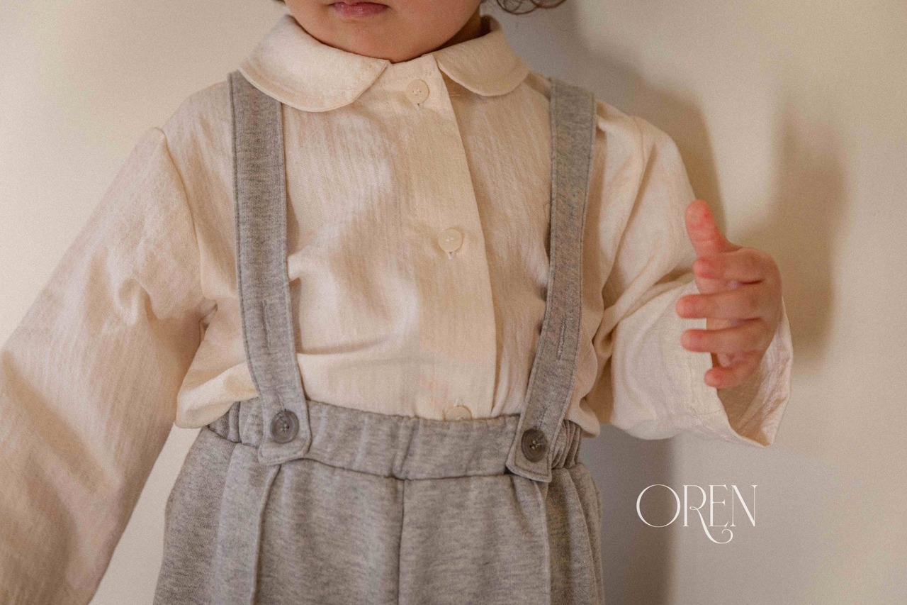 即納)  75-100  | Via Pintuck Suspender Pants | OREN - 5