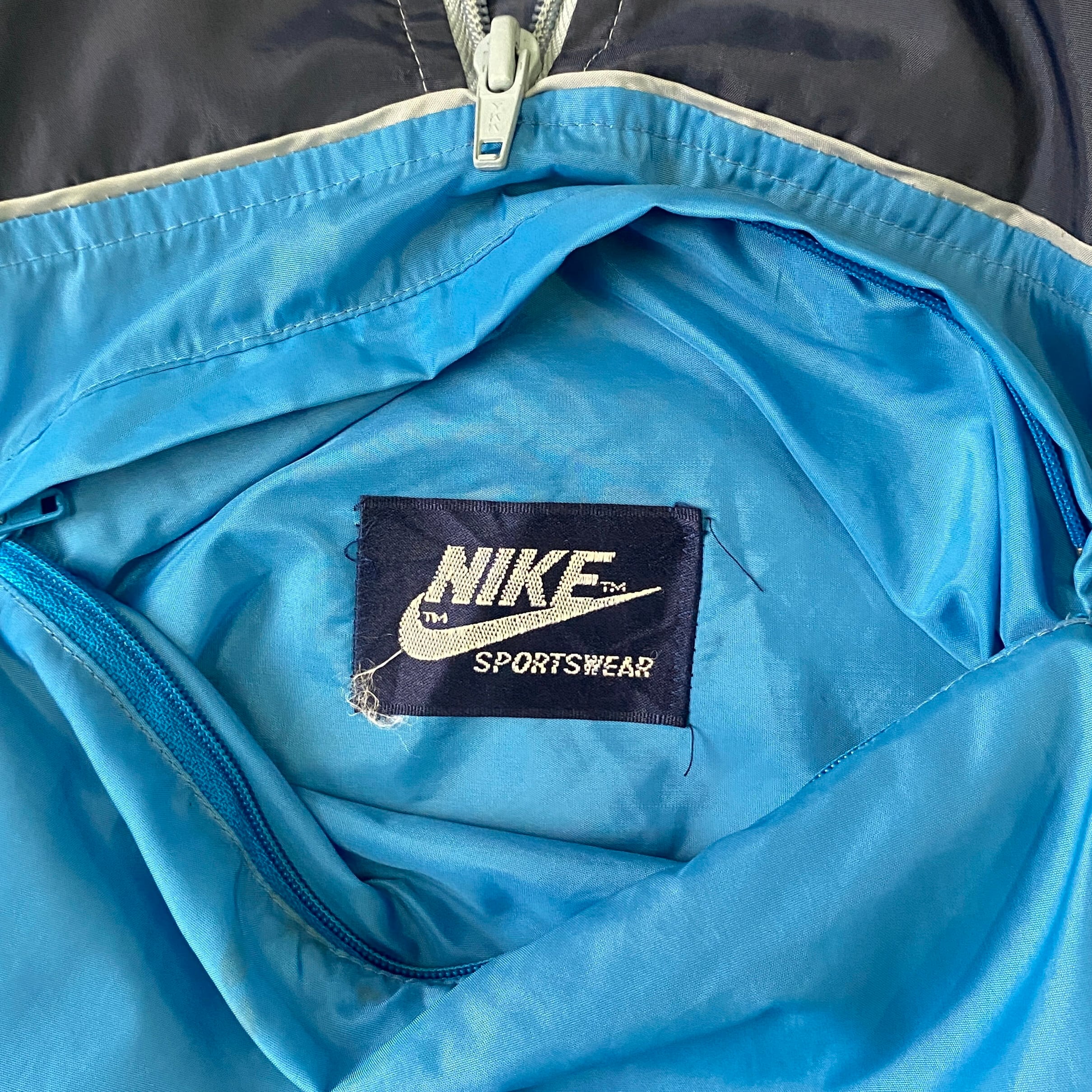 80s NIKE ナイロン プルオーバー M TM ジャケット ハーフジップ