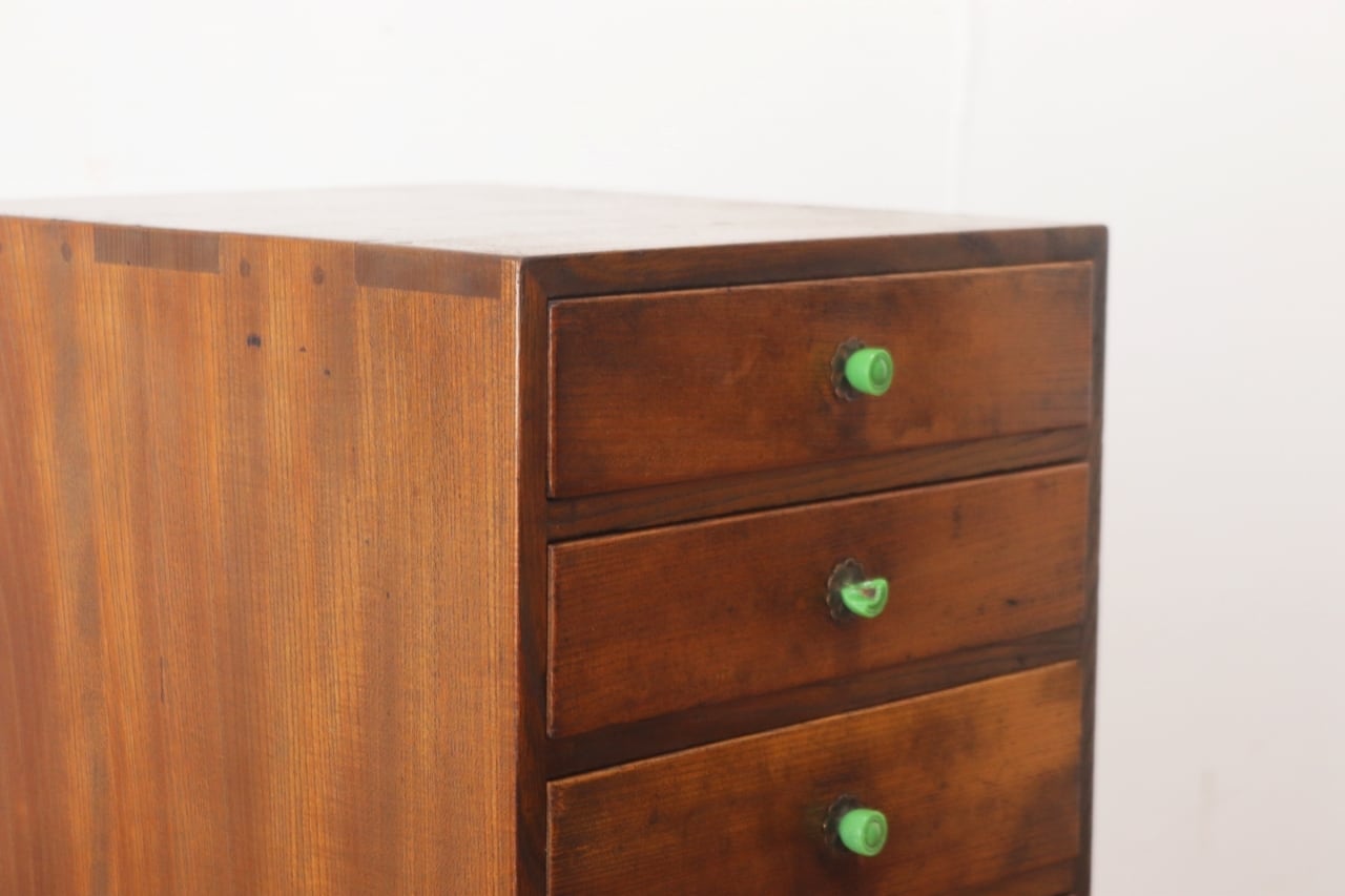 レトロ 卓上 小引き出し 抽斗 6杯 収納 小物入れ レターケース A4 木製