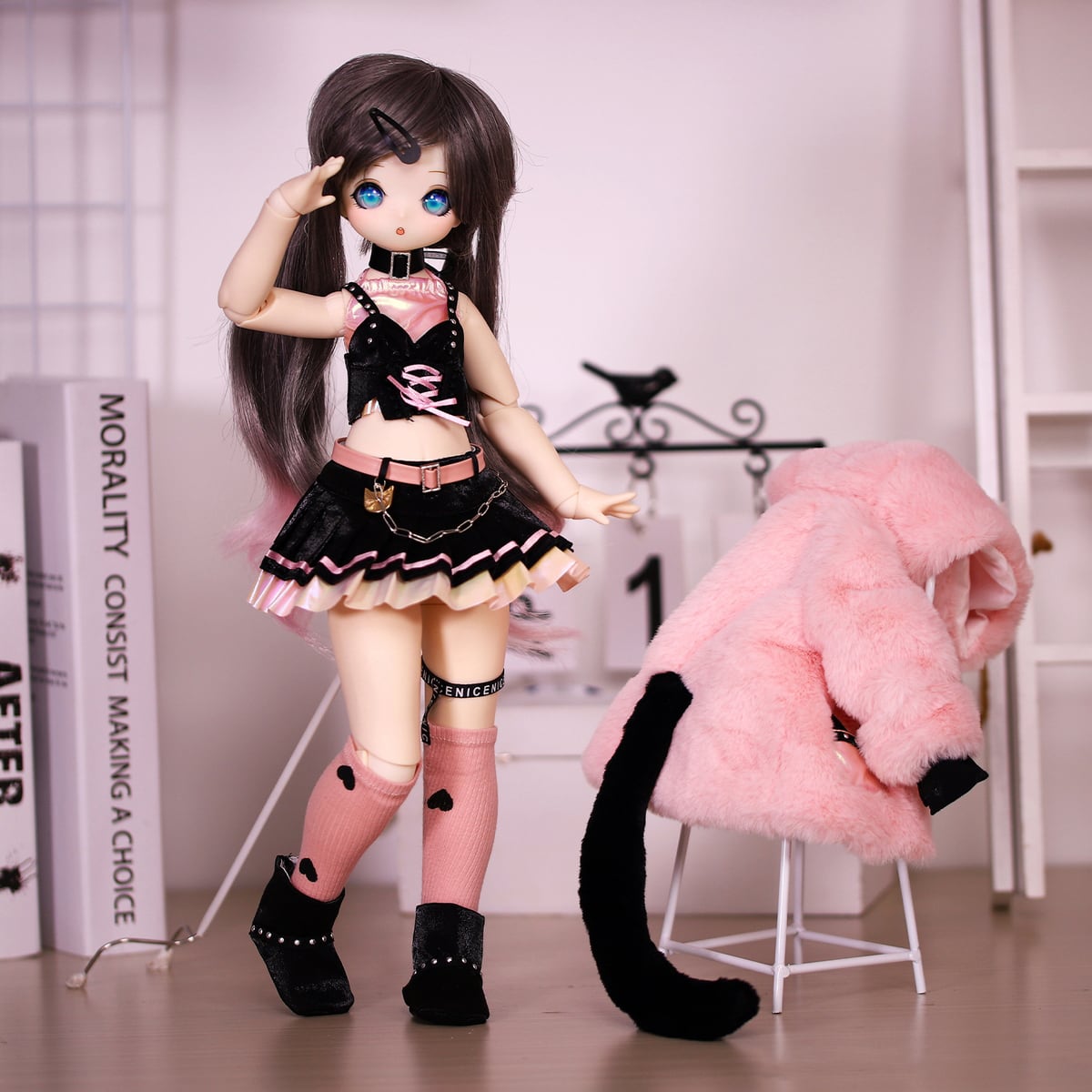 カスタムドール 40cm 1/4 フルセット 球体関節人形 BJD アニメ 衣装