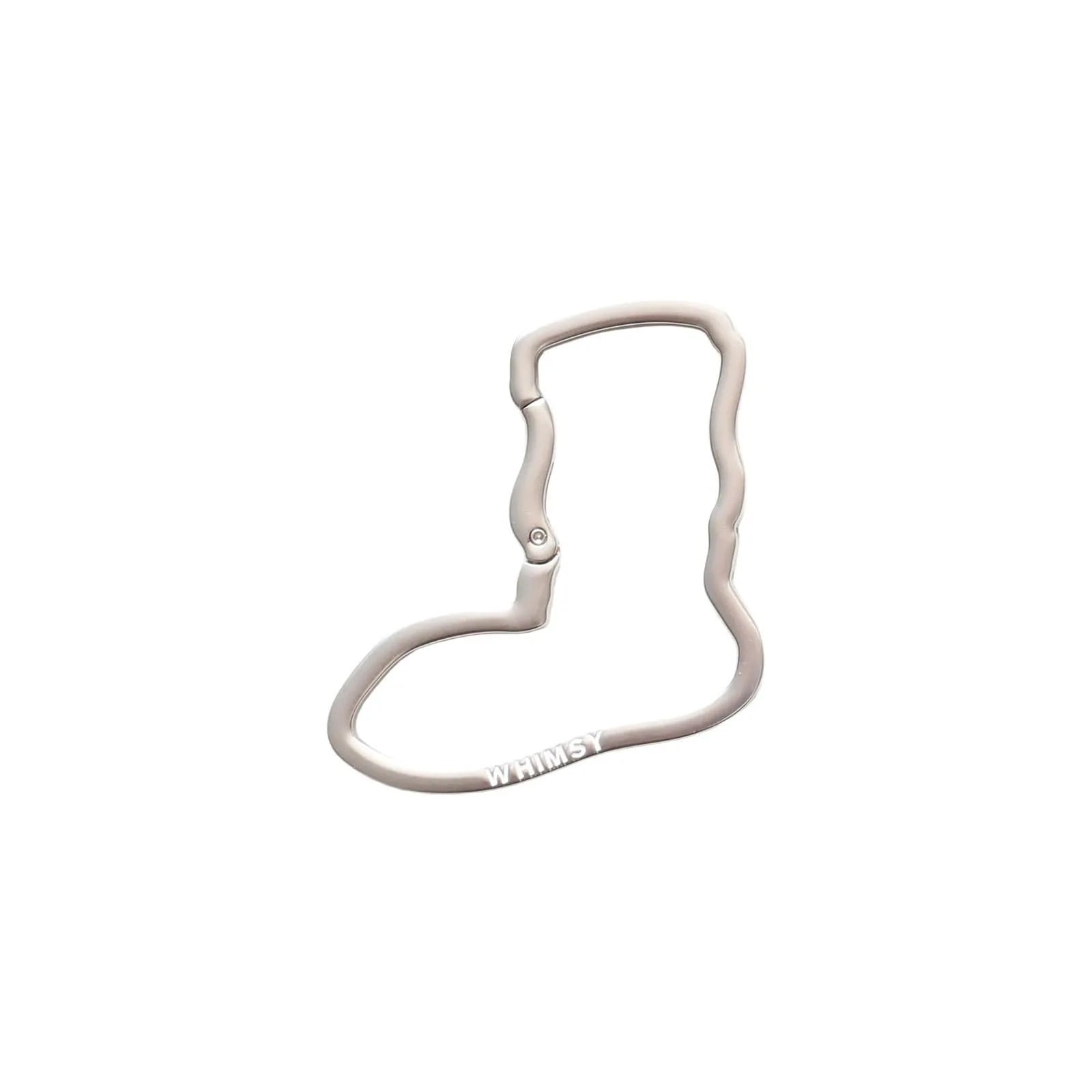WHIMSY / SOCKS LOGO CARABINER / SILVER