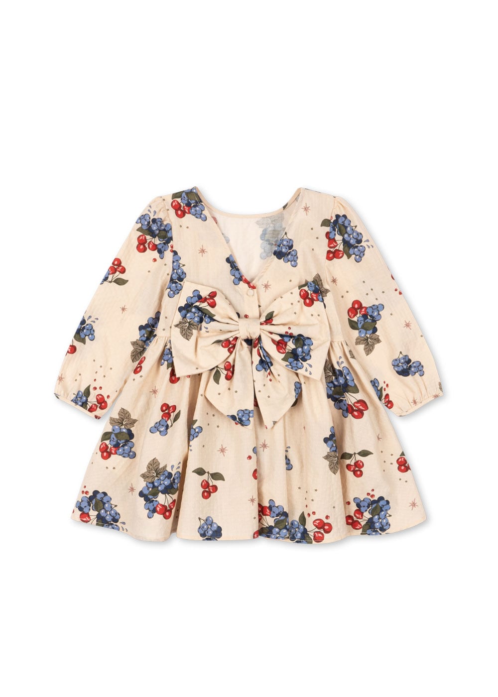 AVI LS BOW DRESS GOTS CREMONA【Konges Sloejd コンゲススロイド