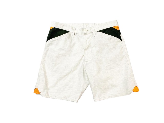 20SS コットン100%フランネルショートパンツ / Cotton 100% flannel short pants / White