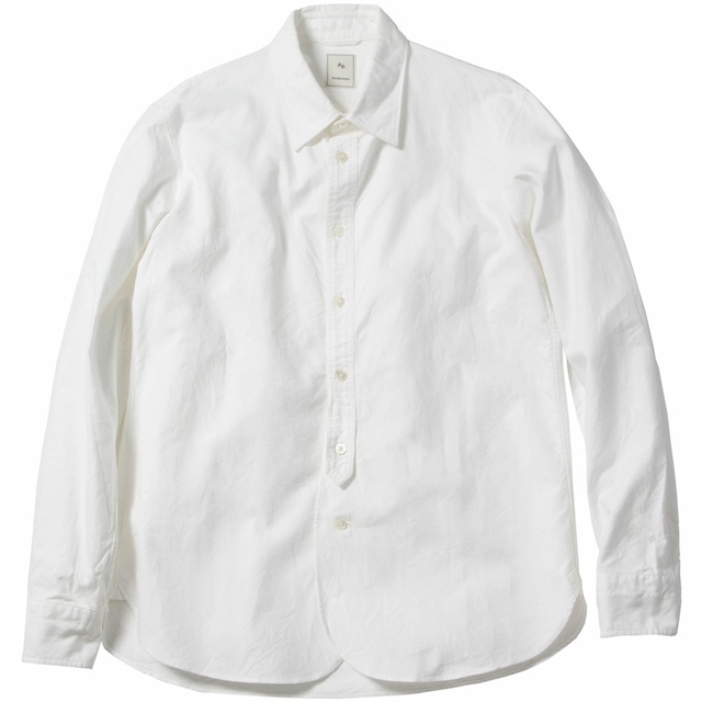 COTTON TYPEWRITER BASIC SHIRT / コットンタイプライターベーシックシャツ（WHT/P）