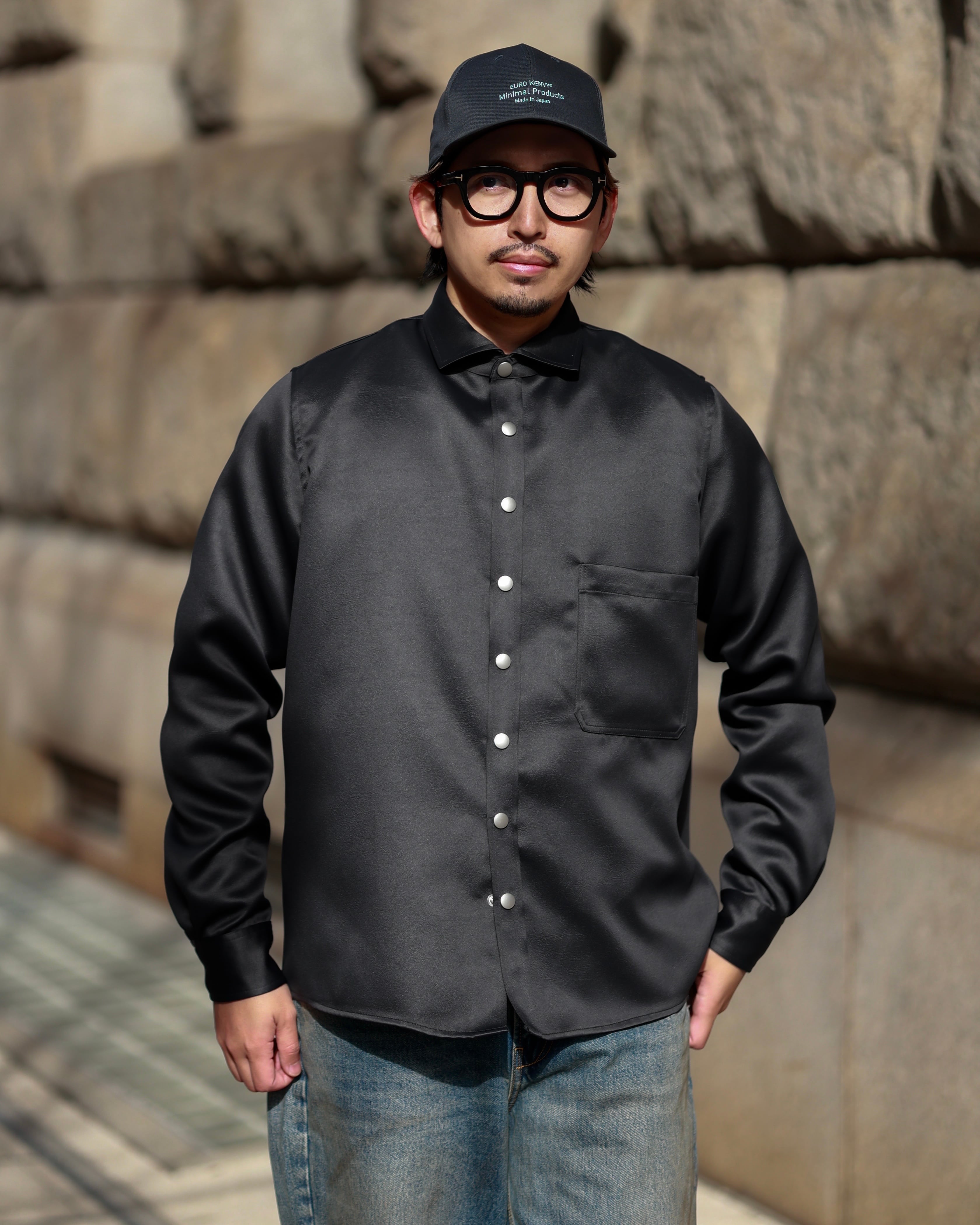 KV-589】Eco Leather Over Shirt Jacket【即日発送】【オーバー