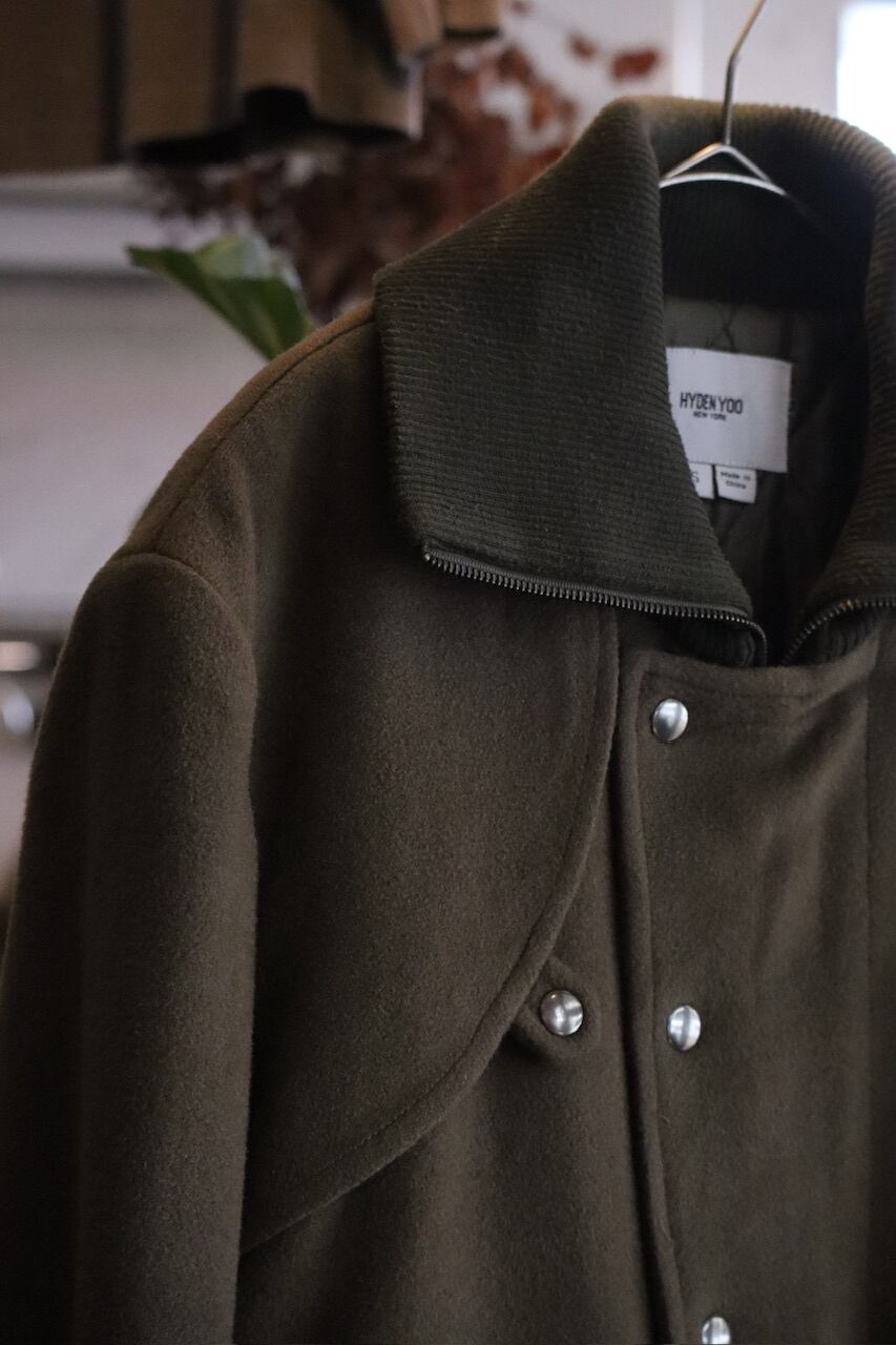 KATHARINE HAMNETT ベロア 銀ボタン ダブルブレストコート L ミヤ様