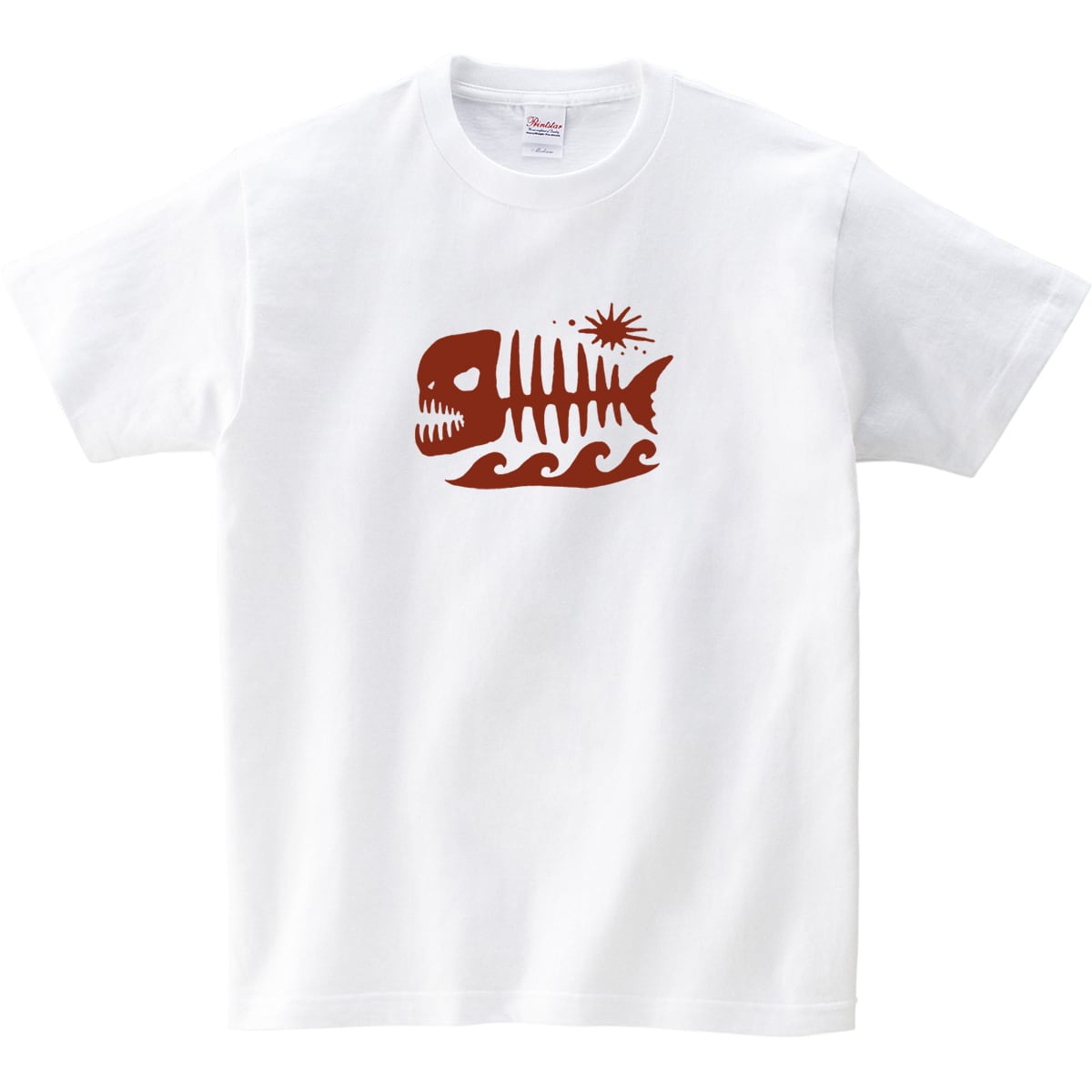 魚 Tシャツ am55  古代遺跡 絵文字 おもしろTシャツ