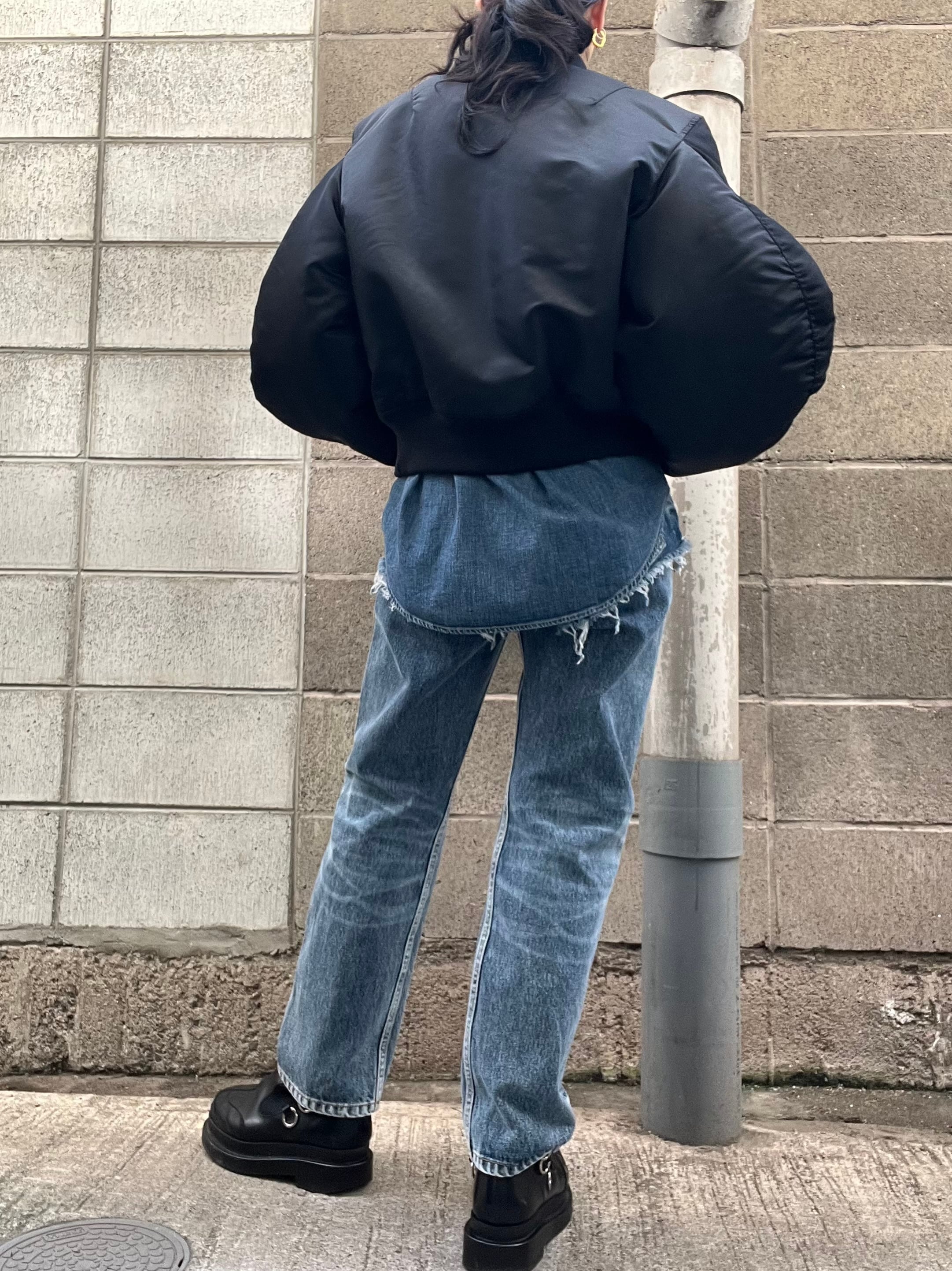 JOHNLAWRENCESULLIVAN – NYLON MASSIVE ROUNDED SLEEVE BOMBER JACKET