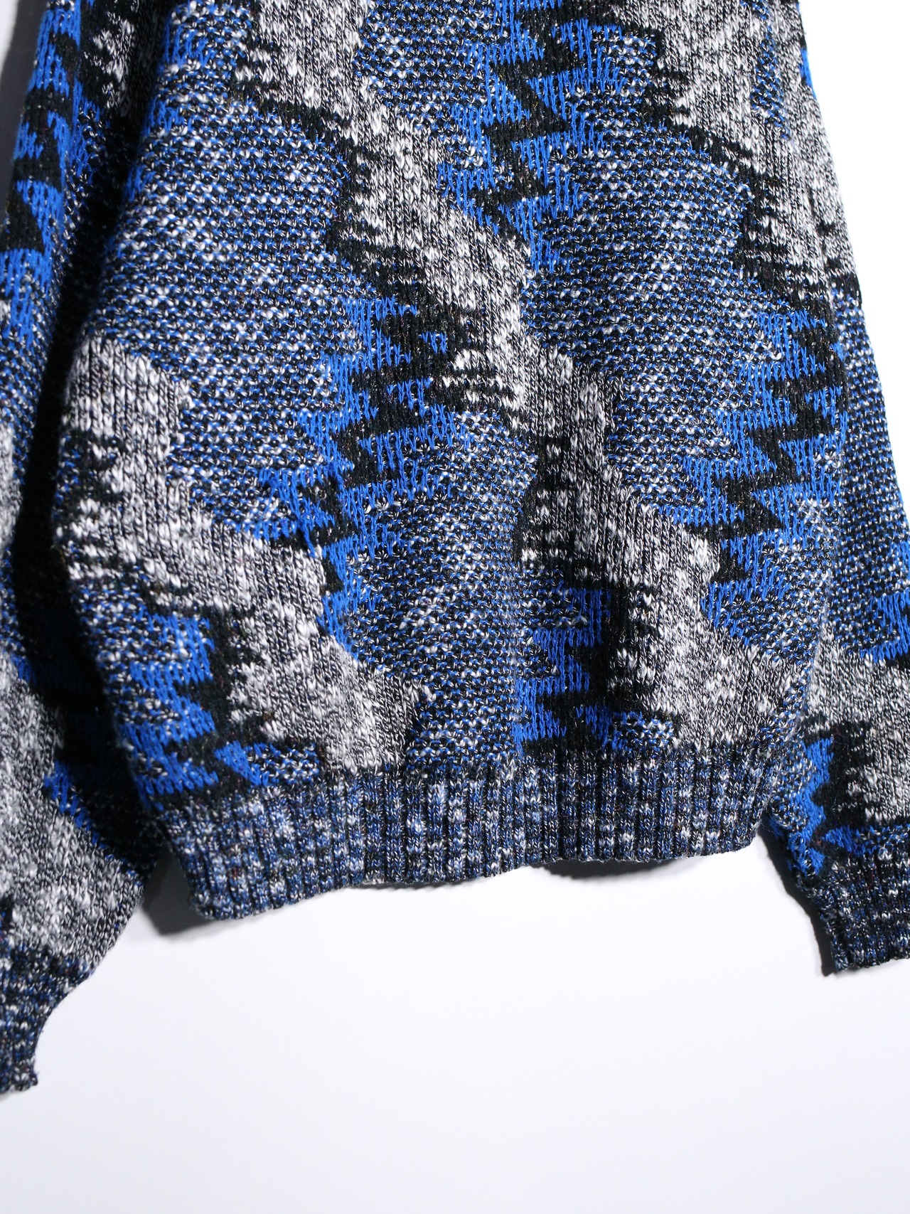 "ギザギザ" multi art pattern good coloring sweater - 16