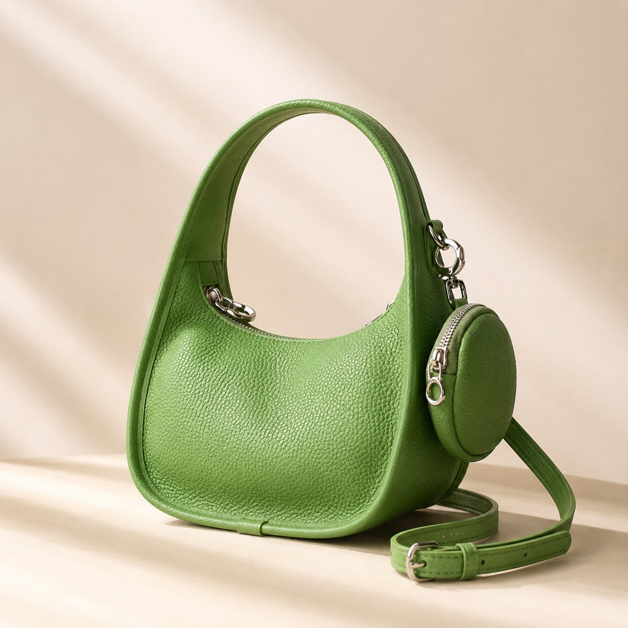 SOFT LEATHER MINI CURVE BAG