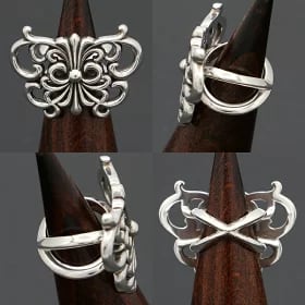 CHROME HEARTS クロムハーツ ケイトハドソン バタフライリング