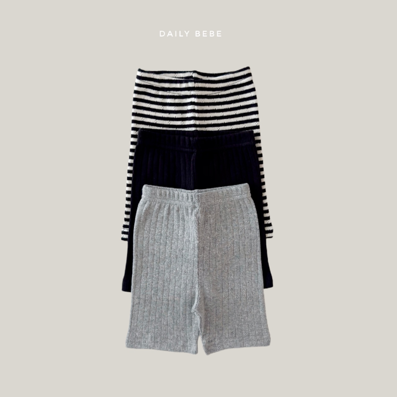 【取寄/韓国直送】Daily bebe 26/SM アイレット5部レギンス|夏服|韓国子供服