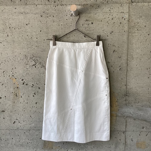 courreges white tight skirt