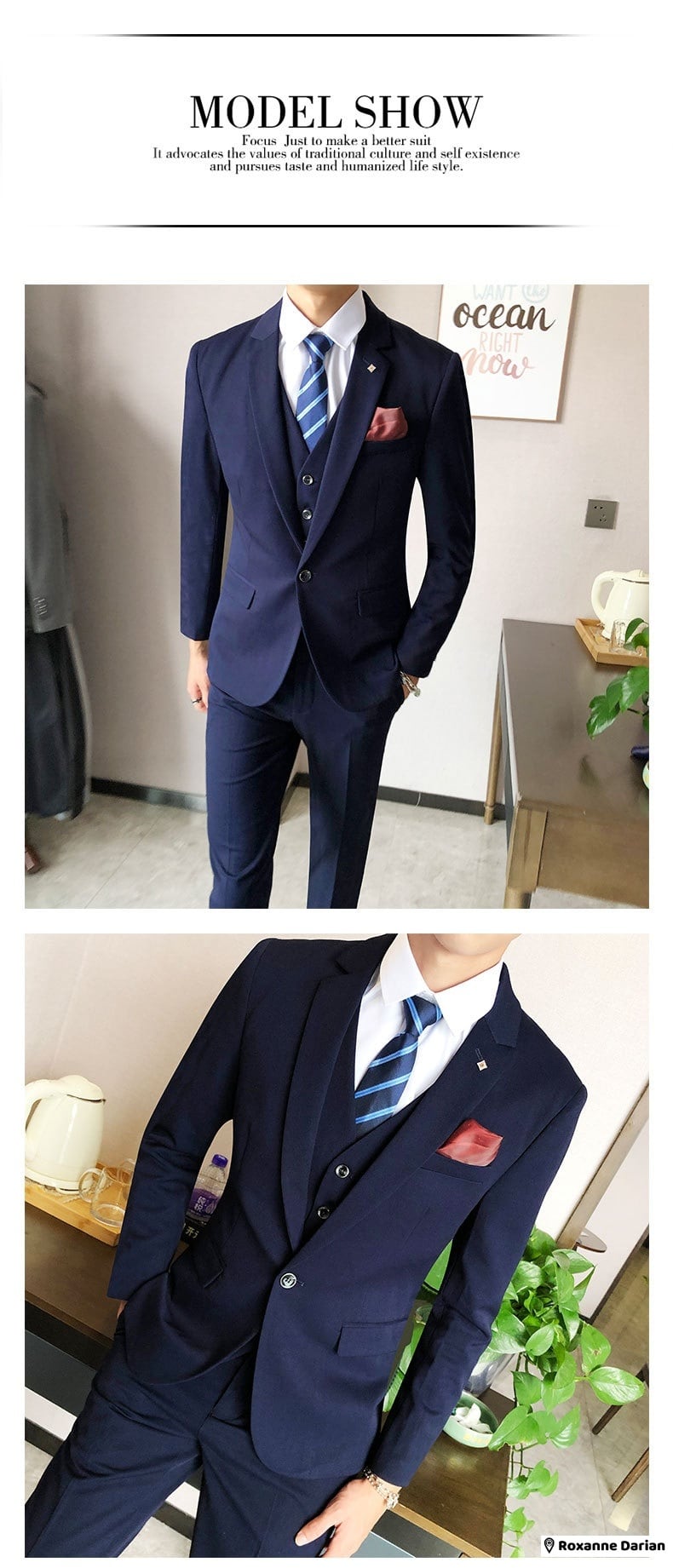 メンズ スーツ ベスト付き ジャケット 上下 セットアップ 3点 セット