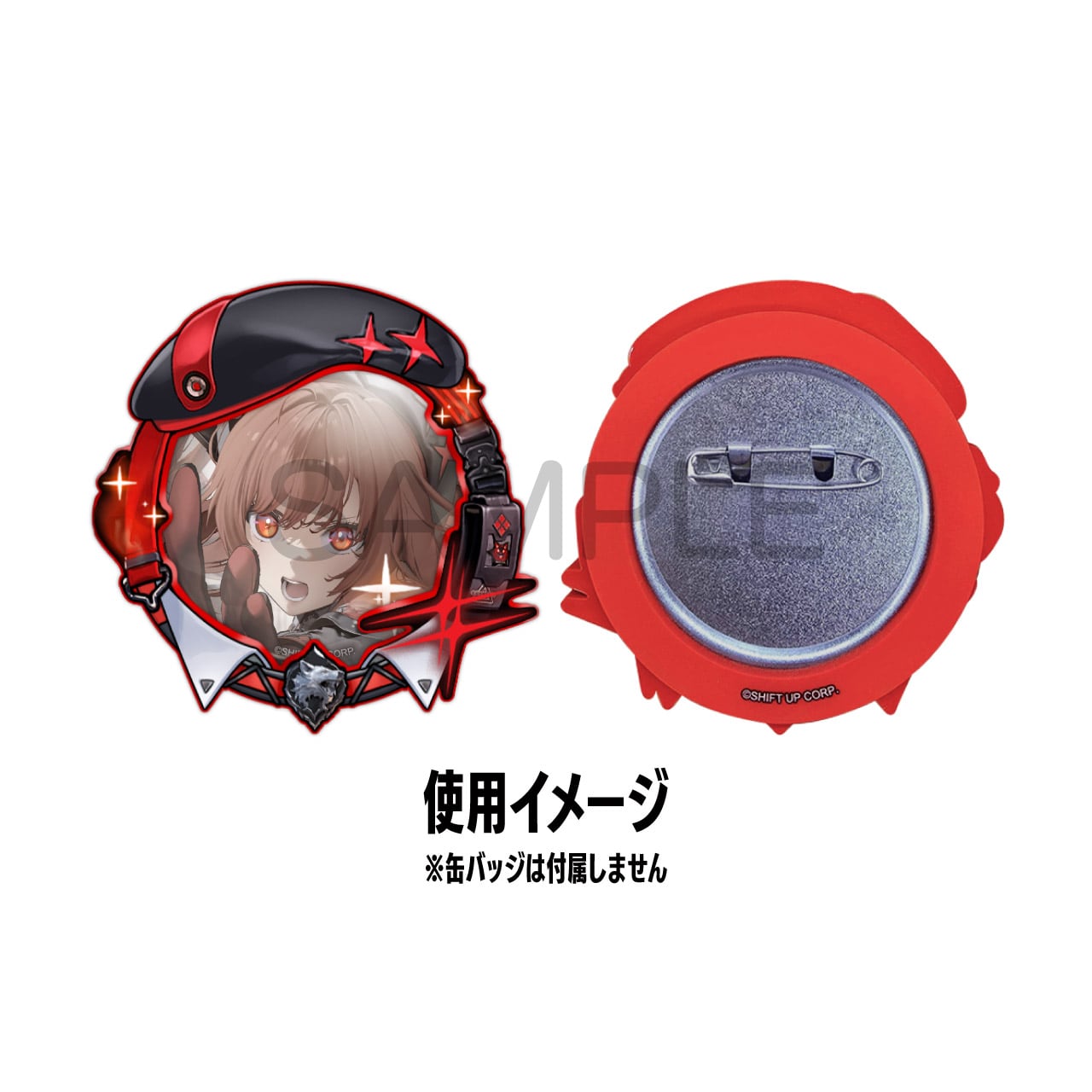 ストア限定】『勝利の女神：NIKKE』 缶バッジラバーホルダー クラウン