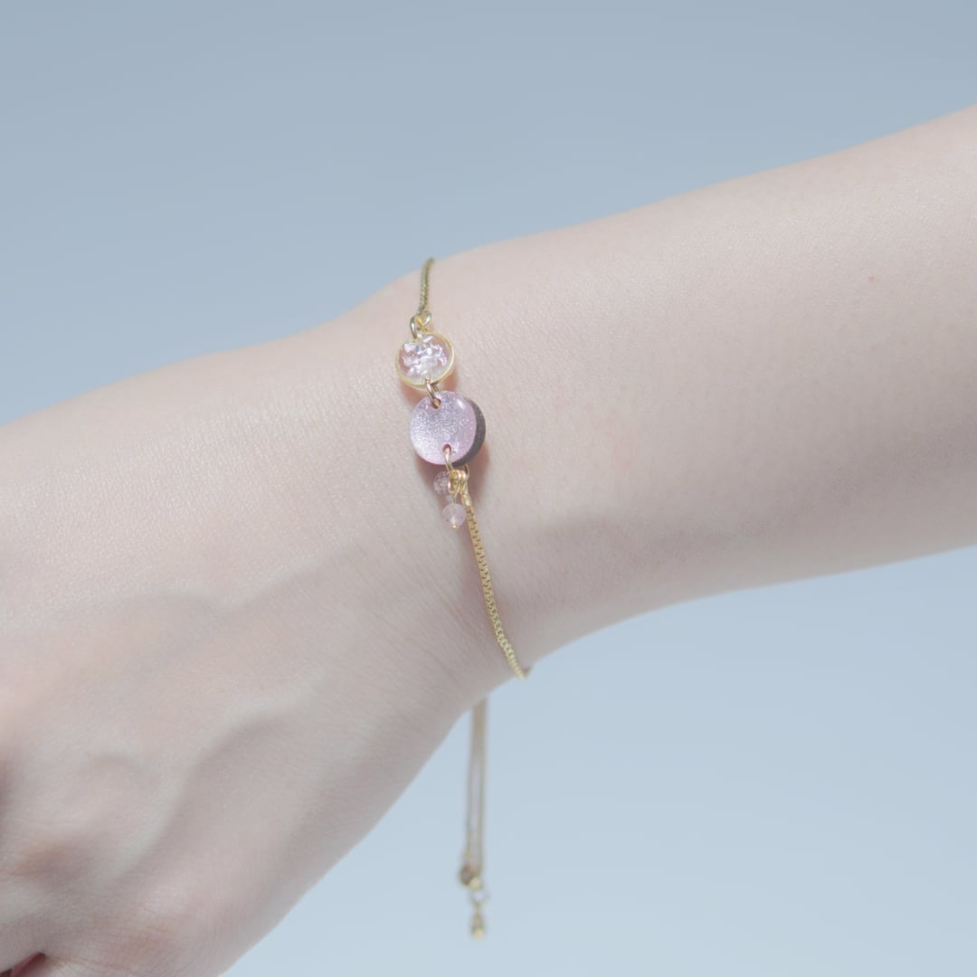 【 Powder Pink  】ブレスレット
