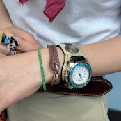 ブレスレット Sフック パイソン