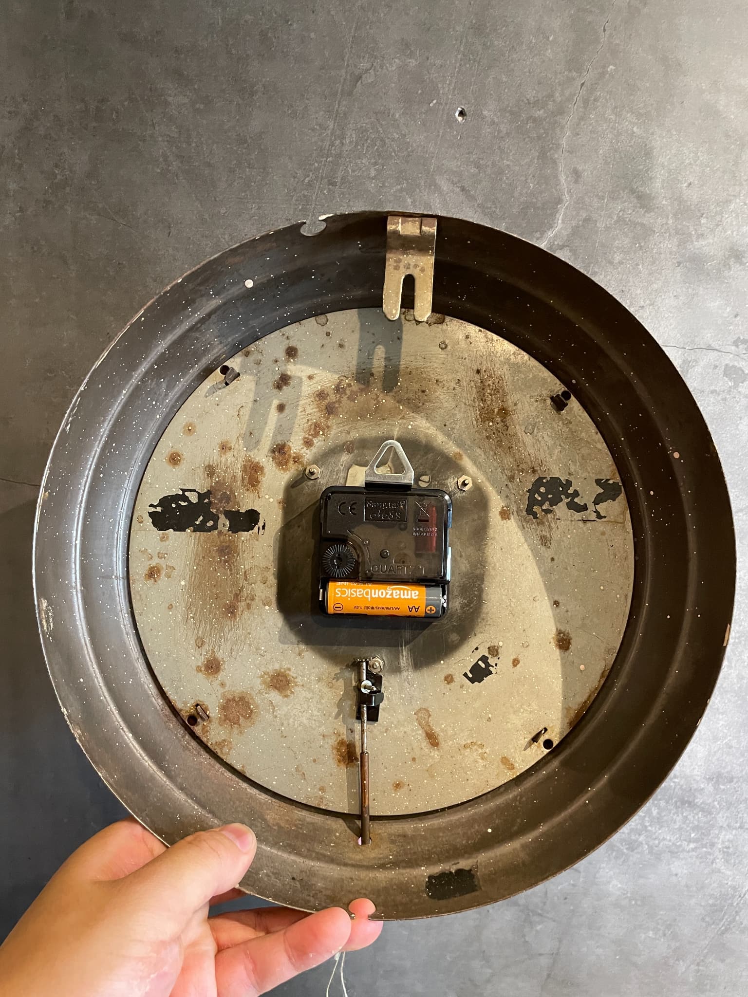 【送料無料】 1930年代 ゼネラルエレクトリック General Electric アイアンフレーム 壁掛け時計 S / BR ヴィンテージ