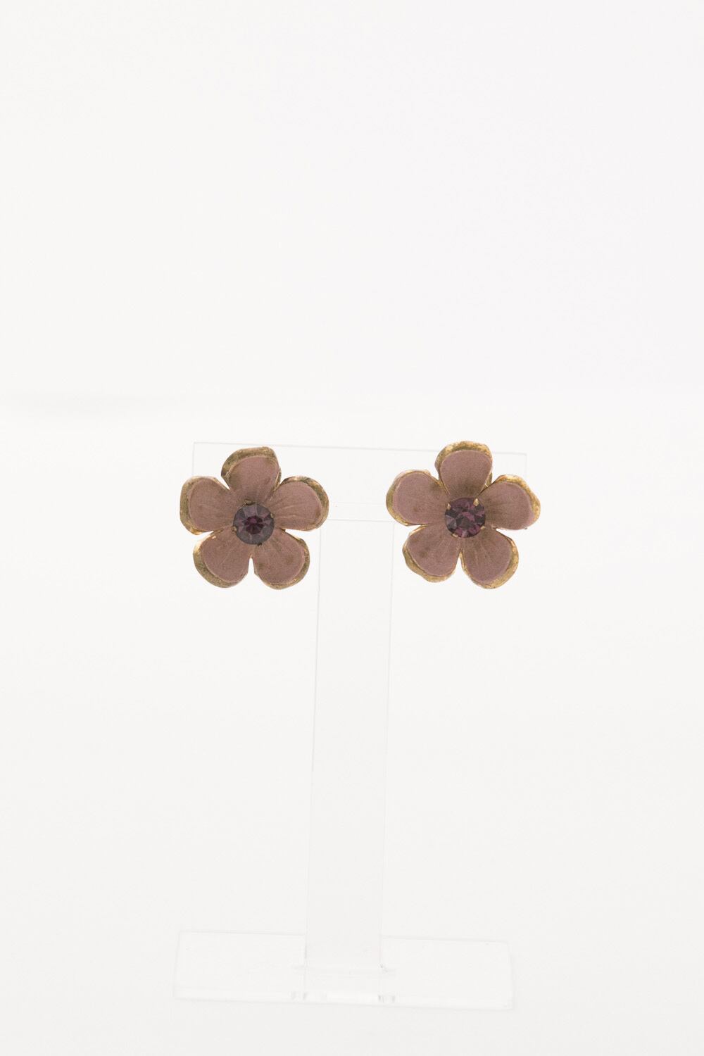 【Run Rabbit Run Vintage 】Pink flower earring