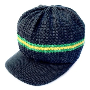 LIVITY BEANIE / STRIPE MINI TAM / BLACK-JAMAICA