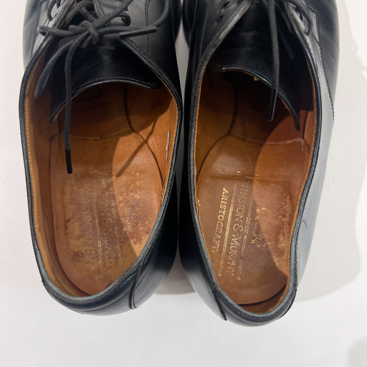 JOHNSTON&MURPHY ジョンストン&マーフィー ストレートチップ レザーシューズ 7/ブラック/LD17