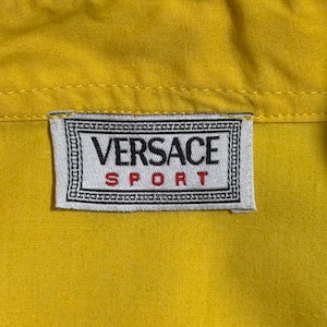 vintage VERSACE SPORT embroidery cotton shirt