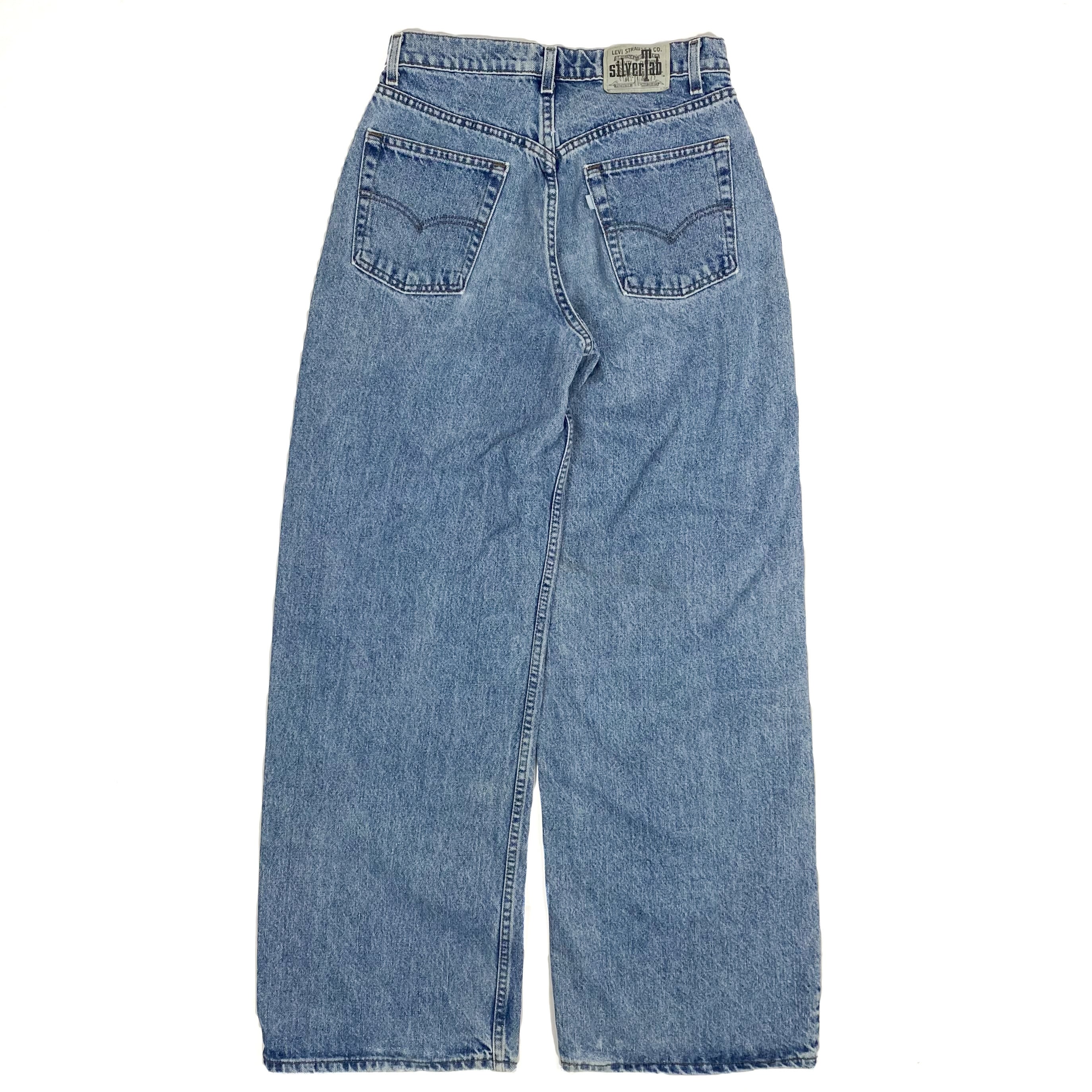 90s Levis シルバータブ バギー ブラック デニム ショーツ USA製