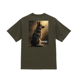 ジャーマン・シェパード　バックデザインTシャツ