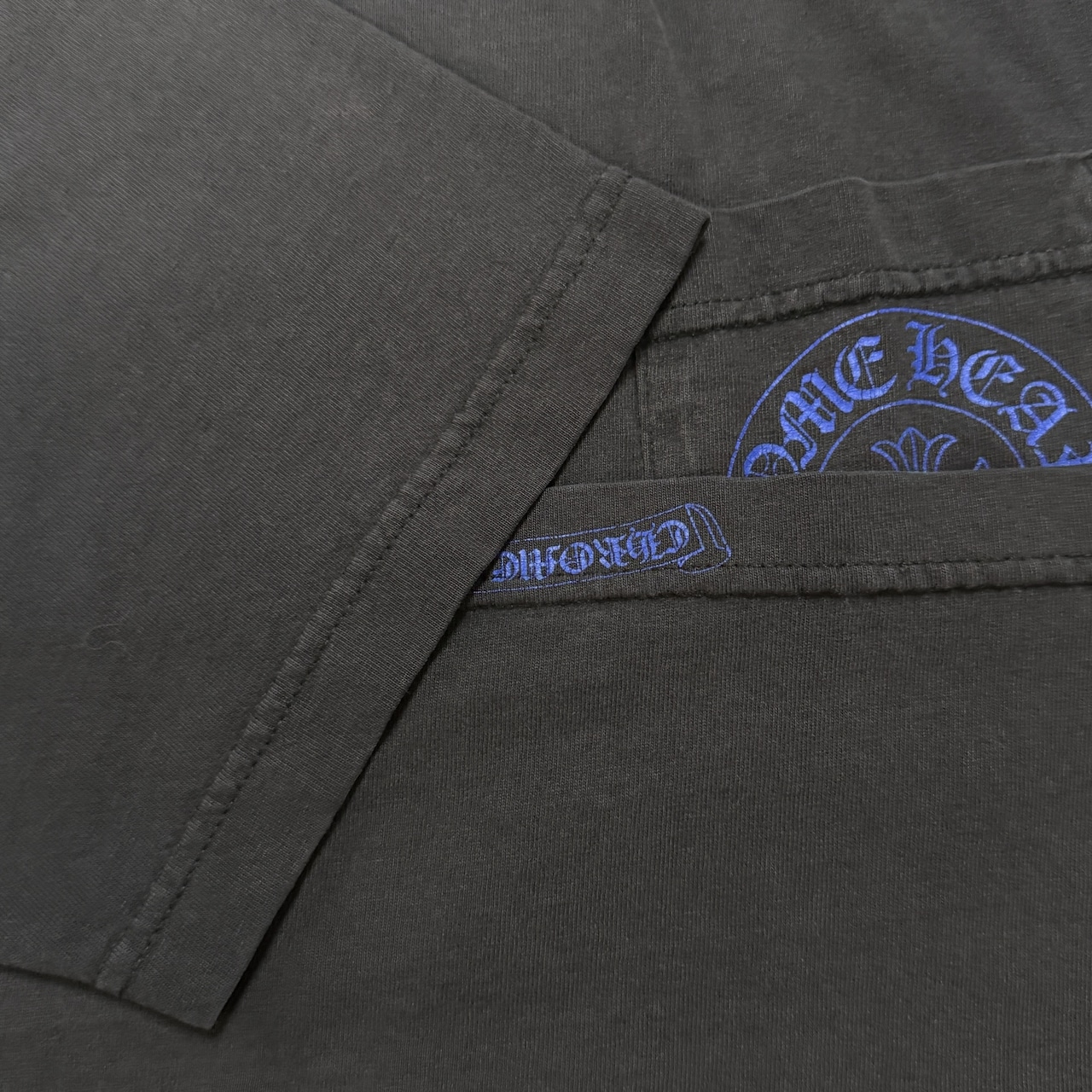 【CHROME HEARTS】クロムハーツ BLUE CROSS POCKET TEE OLD Y2K