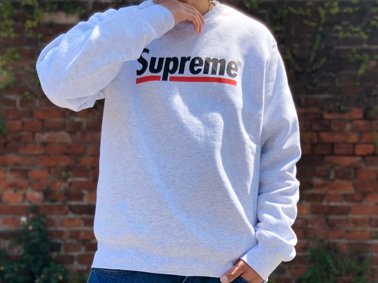 新しい到着 Underline Crewneck 20ss グレー Lサイズ メンズ | bca.edu.gr