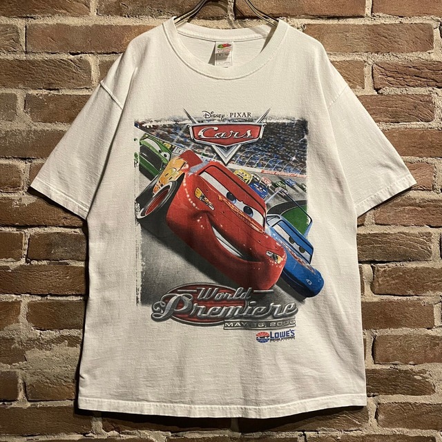 【Caka act3】"Disney" "Cars" Print Design Loose T-Shirt