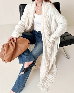 リラックスローブロングカーディガン 2color A0526