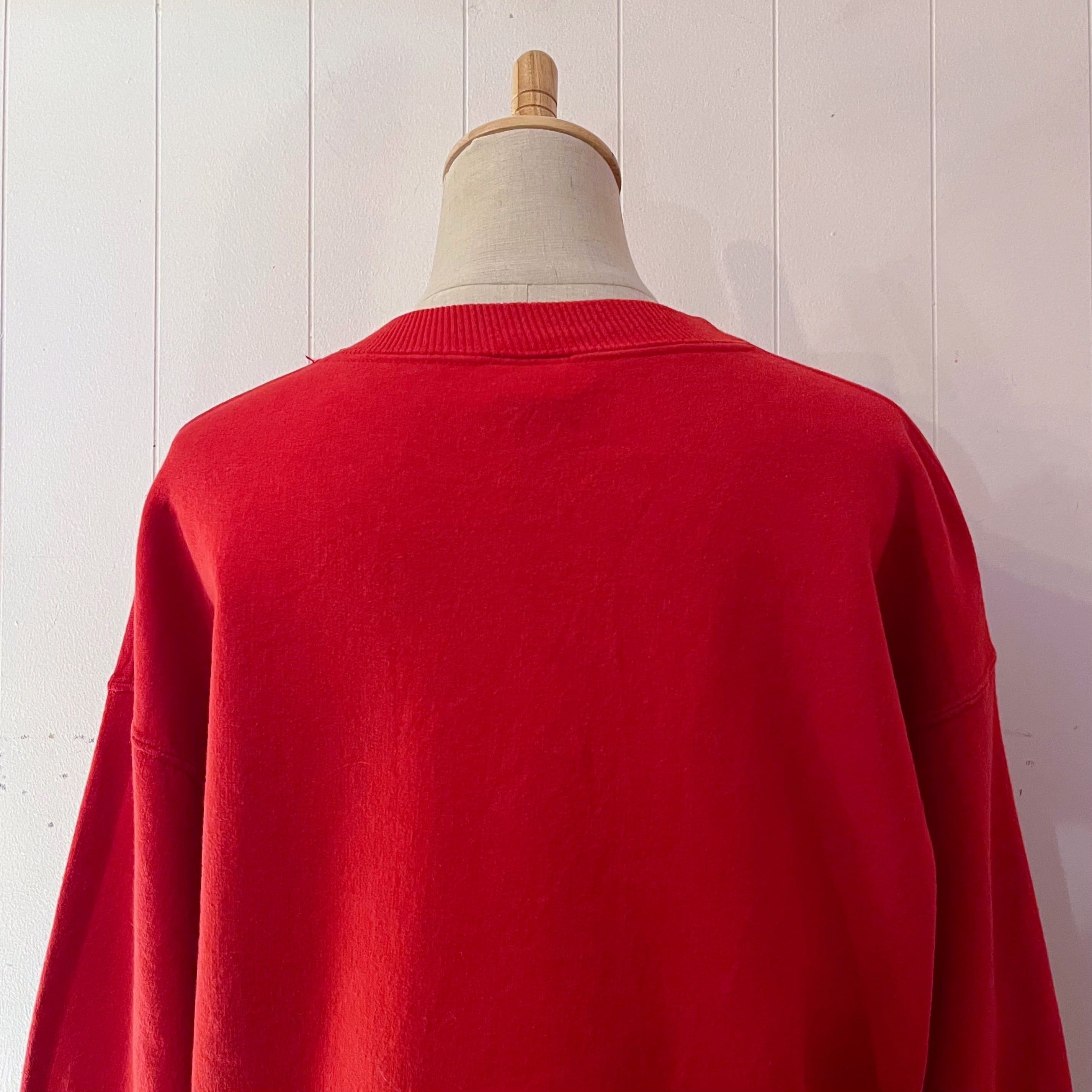 red heavy weight sweat