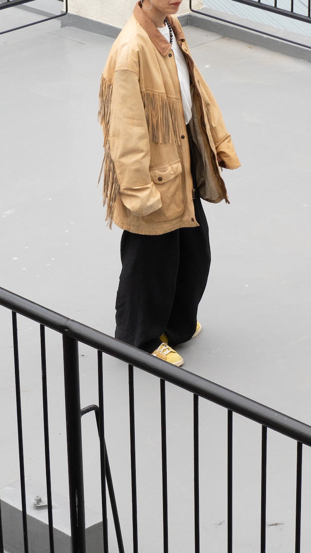 "Adventure Bound by WILSONS" '90s vintage Fringe Leather Jacket