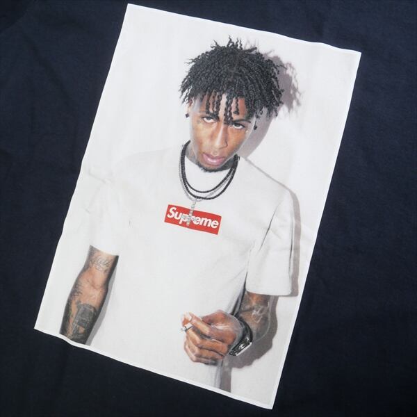 週間売れ筋 supreme NBA youngboy tee ネイビー Mサイズ Tシャツ