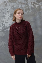 Bulky Crochet Long Top Knit