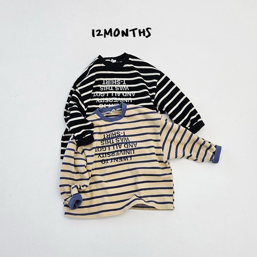12months［取寄］uni border tee 25winter