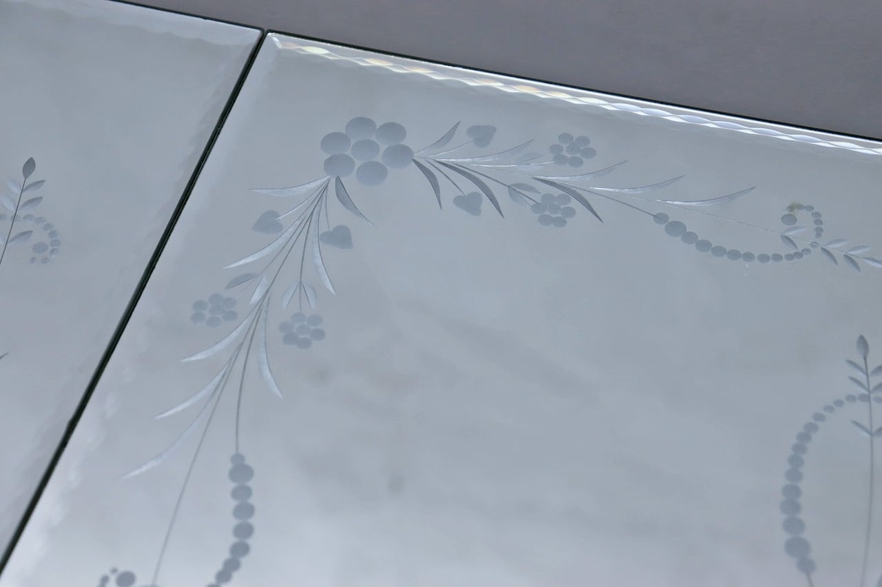 LAURA ASHLEY ローラアシュレイ ミラー 鏡面 コンソール ドレッサー