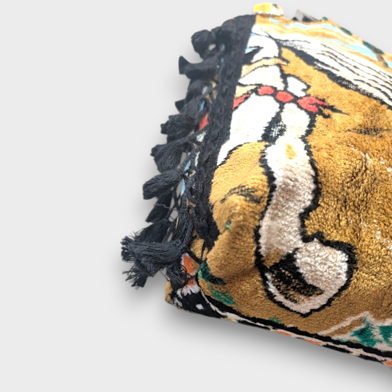 Vintage Tapestry Side Tassel Bag – (Horse Tail)