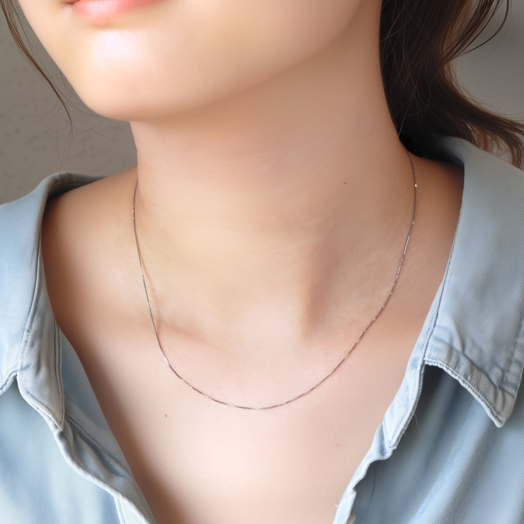 Pt850 ベネチアンチェーンネックレス 45cm No.191 | スキンジュエリー