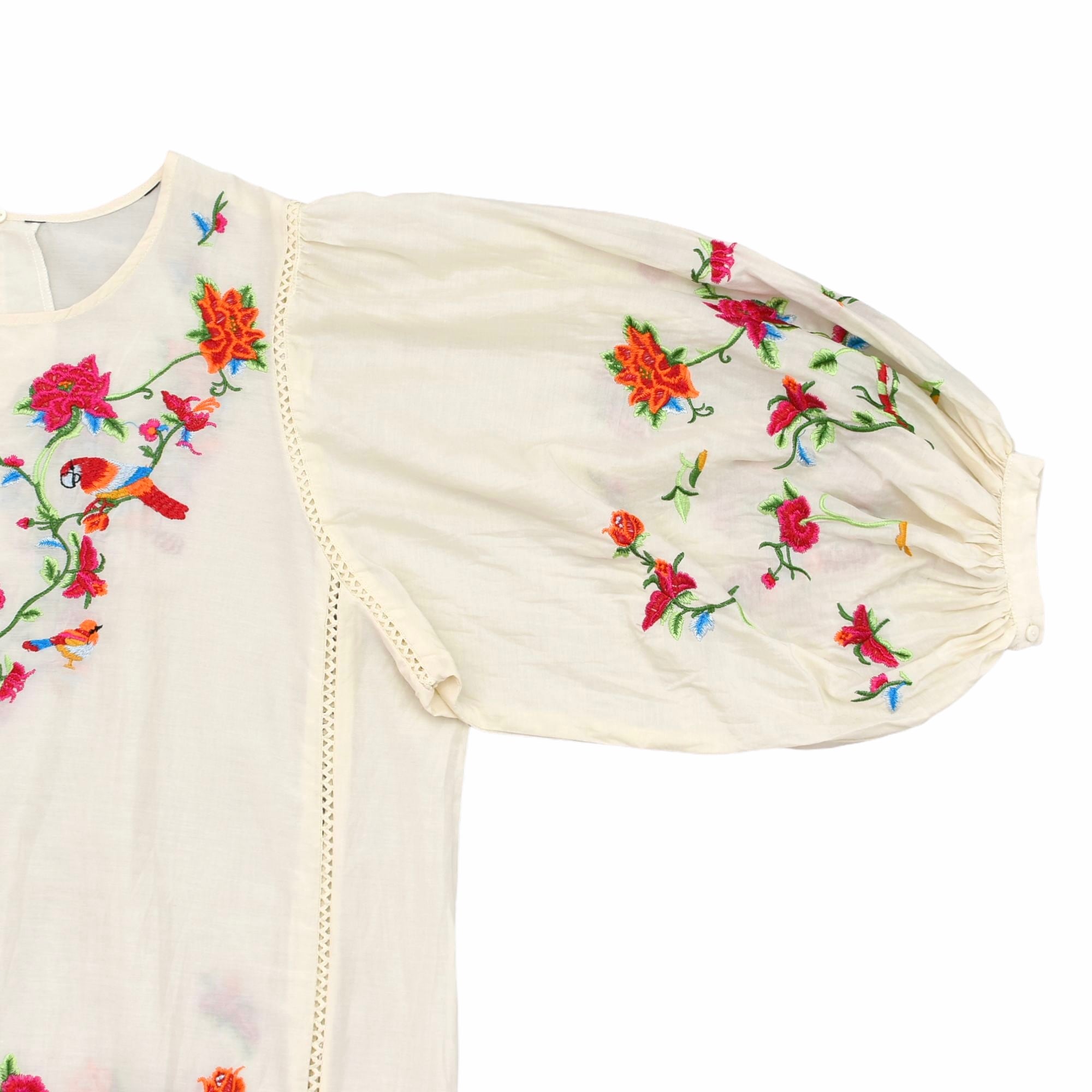 Flower embroidery tunic one-piece | 古着屋 grin days memory 【公式 ...