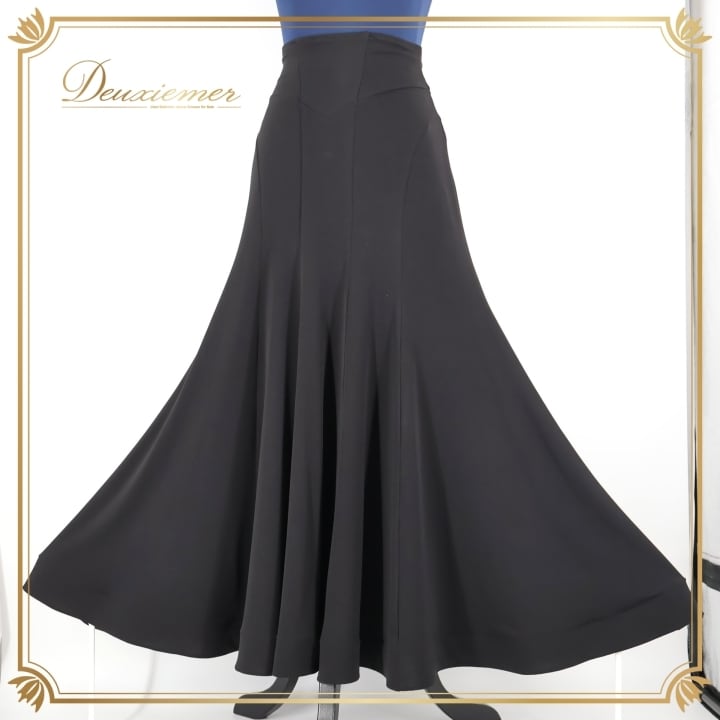 社交ダンス 衣装 スカート Chacott チャコット ブラック系 無地