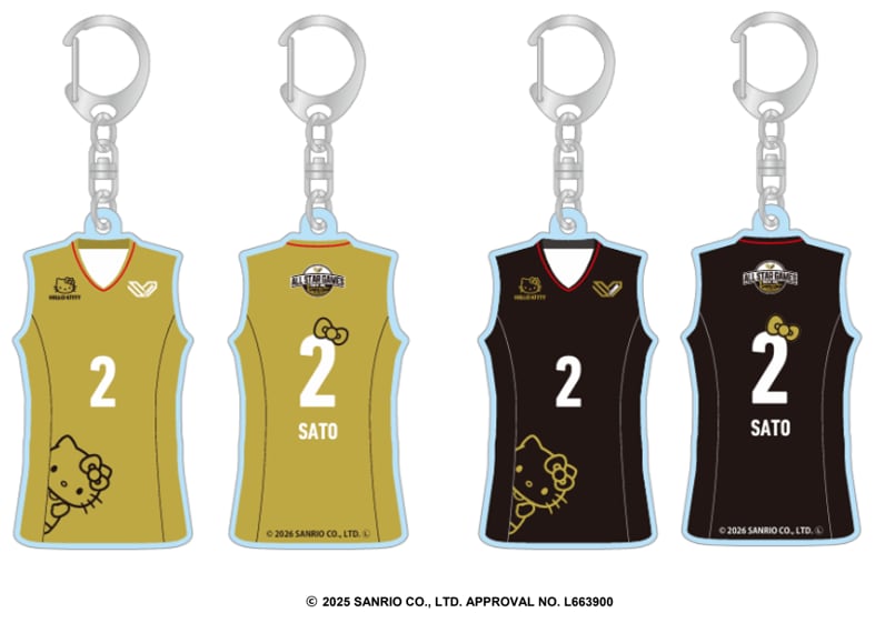 【改良版】あやはる　ユニフォーム型キーホルダー ユニフォーム型アクリルキーホルダーWOMEN （ALL STAR 2025-26） | SV