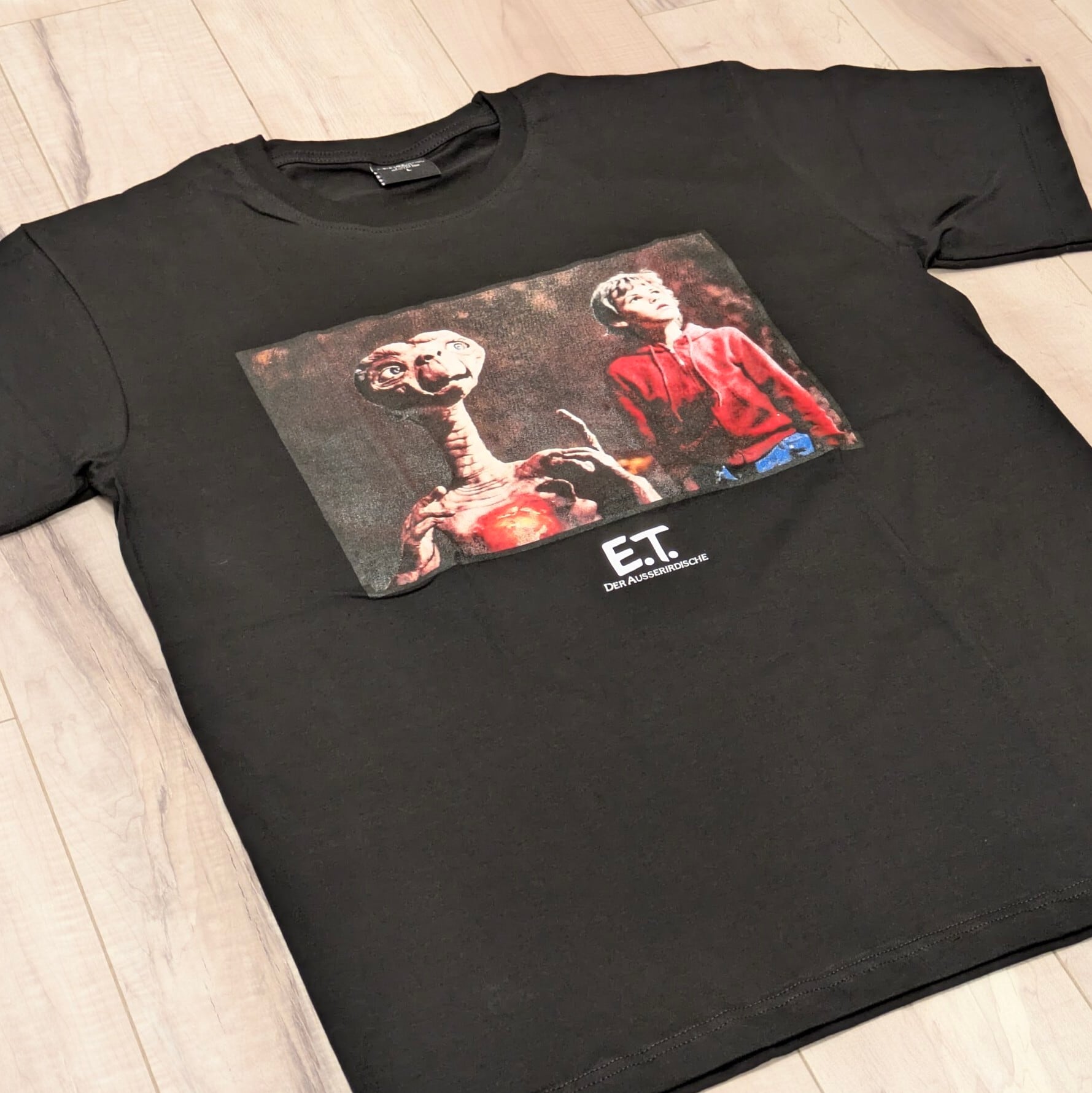 【 E.T. ( イーティー )】 『E.T. &エリオット 』Tee / 映画Tシャツ / 80'MOVIE / Tシャツ / BLACK〚アメリカン雑貨 アメトイ〛