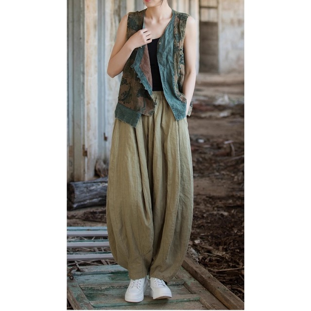 ウエストゴム リラックスシルエット ワイドパンツ　3color  00239