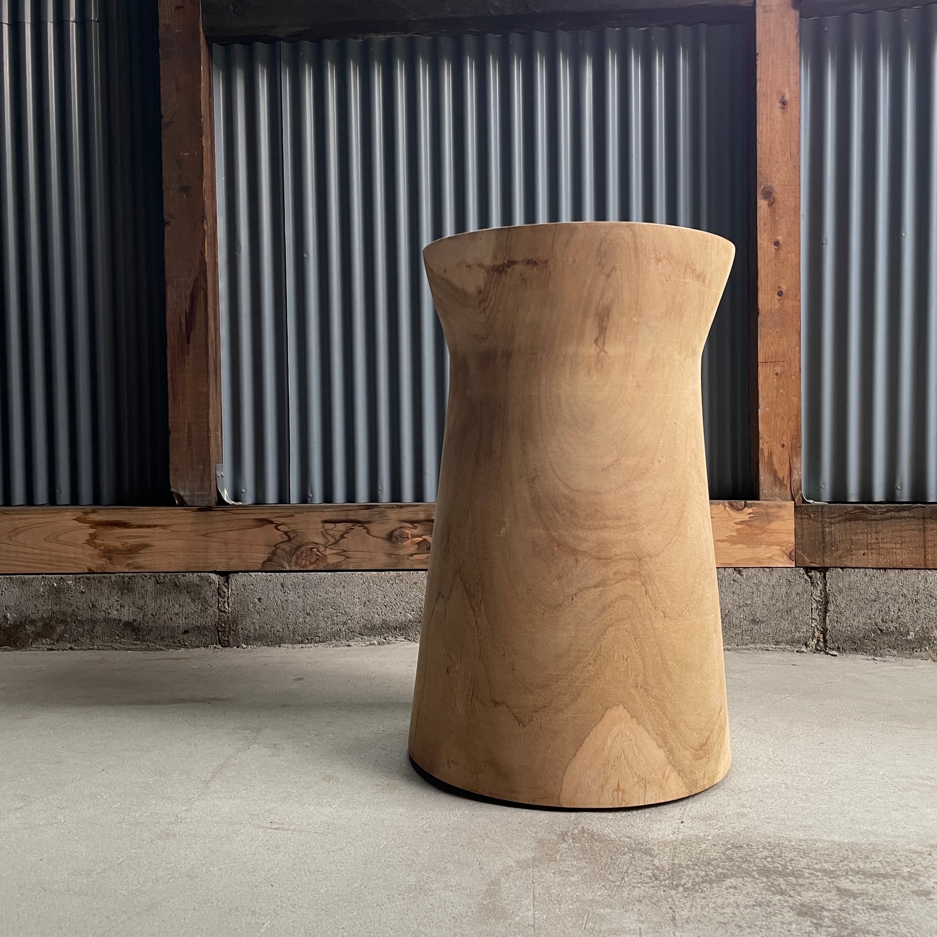 teak wood stool ①