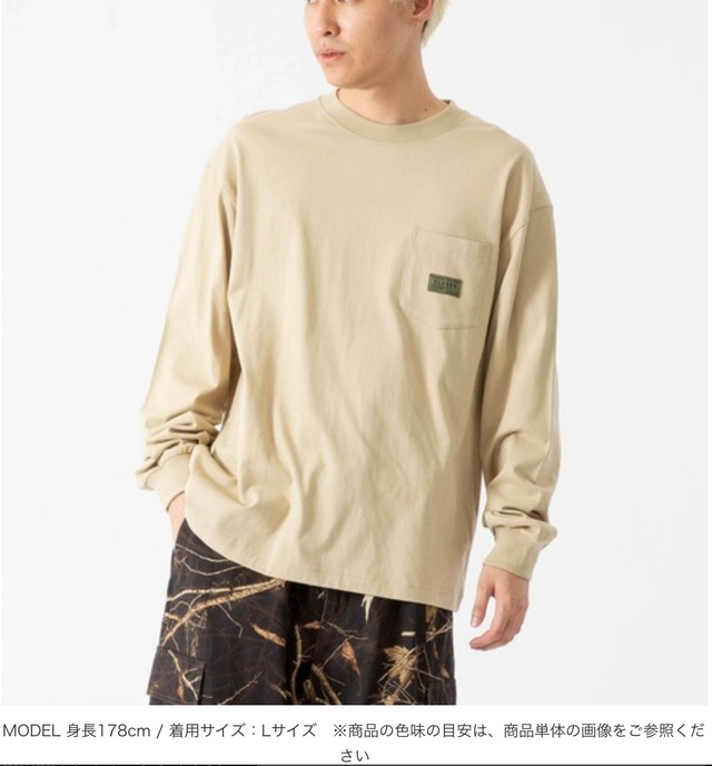 XLARGE】MILITARY L/S POCKET TEE ロングスリーブTシャツ ロンT 長袖T
