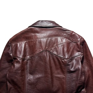 vintage 1970’s EAST WEST MUSICAL INSTRUMENTS leather jacket “SMOKE”