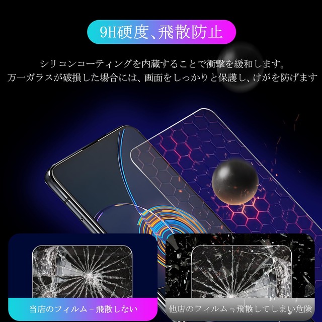対応 ASUS Zenfone 8 Flip ZS672KS ガラスフイルム 【2枚セッ-AGC旭硝子 - 高 品質】 zenfone8 flip フイルム さらさら zs672ks 液晶 保護フィルム 強化ガラス ケース 【 日本旭硝子素材採用 硬度9H 耐衝撃 飛散防止 超薄 厚さ0.26mm 気泡ゼロ 3D Touch対応 高感度 撥油性 指紋防止 超耐久 ラウンドエッジ加工 】